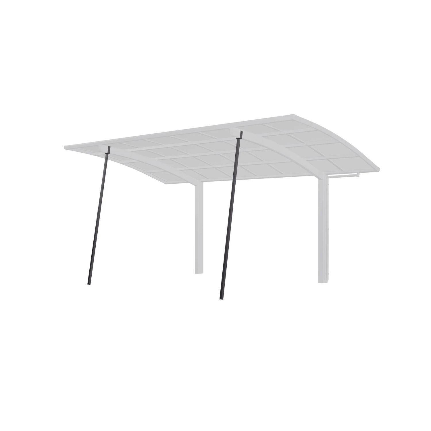 Ximax Carport Stützstange 169 cm Schwarz Sonderfertigung günstig online kaufen