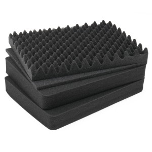 HMF ODR100-41CM Koffereinlagen mit Rasterschaumstoff für Outdoor-Fotokoffer 4er Set 375 x 27 cm