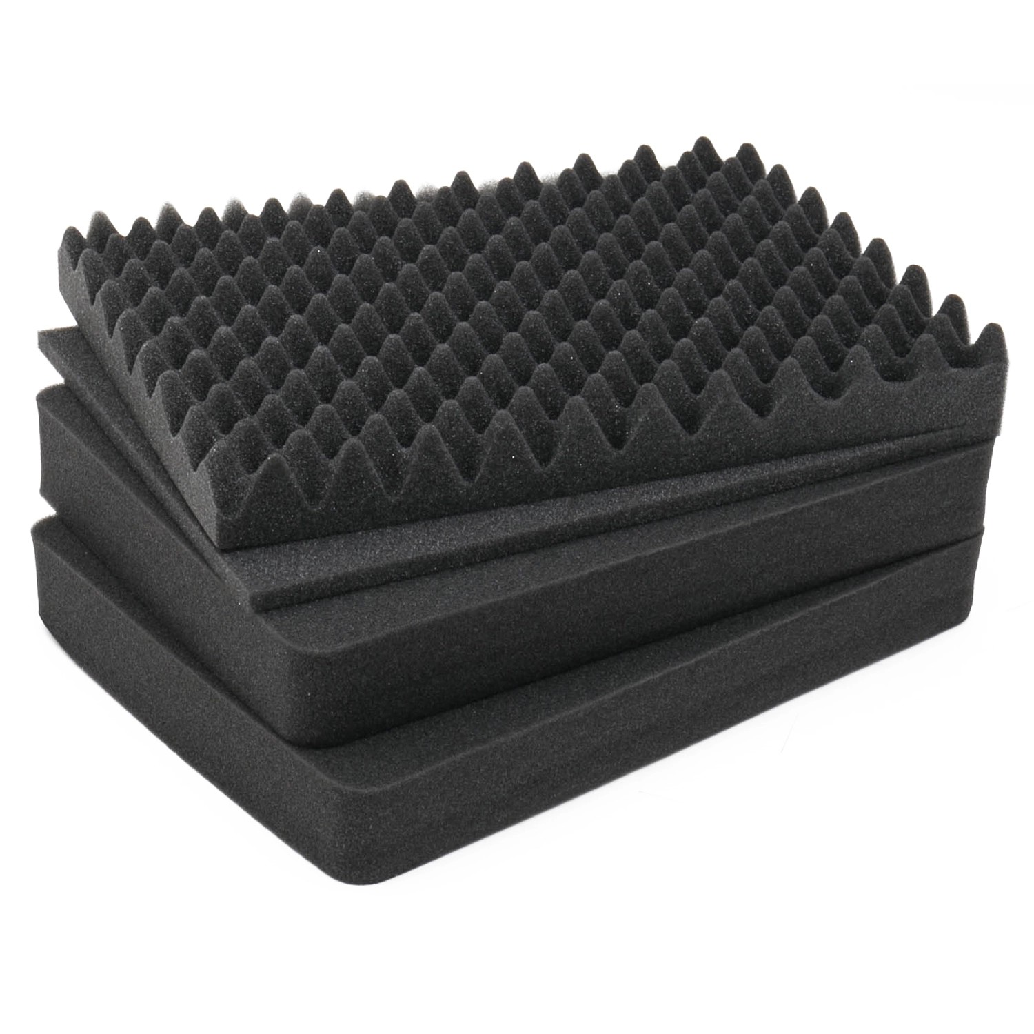 HMF ODR100-41CM Koffereinlagen mit Rasterschaumstoff für Outdoor-Fotokoffer 4er Set 375 x 27 cm