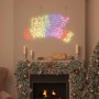 vidaXL Weihnachtsschild mit 240 LEDs Mehrfarbig 100 x 50 cm PVC 42018952_3