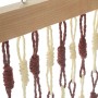 Kobolo Türvorhang aus Papier mit Knoten, beige-braun, 100x220 cm. Dekoartikel & Insektenschutz für die Tür.