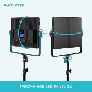 Instarter Led Videoleuchte 60W Rgb Videolicht Studioleuchte Kamera Zubehör