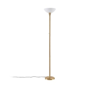 Lindby Stehlampe Ignacia 9621679 Modern in Gold Messing aus Metall 1-flammig E27 Wohnzimmerleuchte