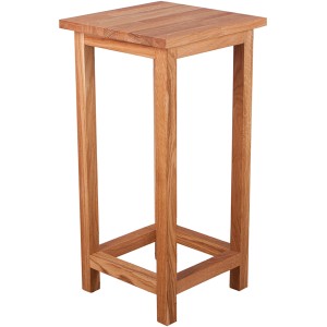 Quadratischer Blumenständer Max 2 aus Eiche, 60x30x30 cm, für Innen und Außen.