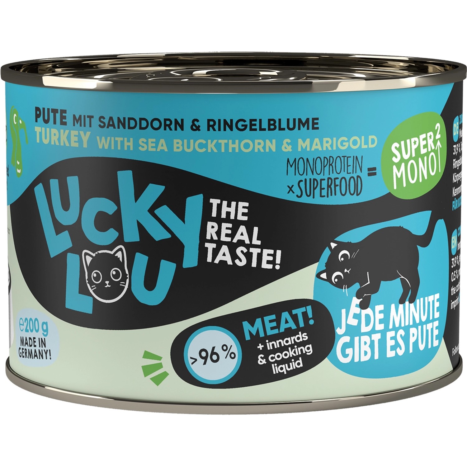 Lucky Lou Katzen-Nassfutter SuperMono² Pute 200 g