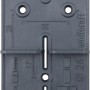 wolfcraft Scharnierloch-Set, Bohrschablone für Topfscharniere Ø 26 mm, 5-teilig