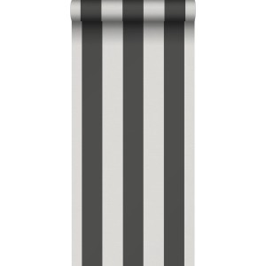 Sanders & Sanders Tapete Streifen Schwarz Und Grau 53 Cm X 1005 Cm 640688