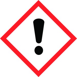 Warnhinweis: Reizend. Symbol auf Bestlivings Bio Entkalker Verpackung beachten!