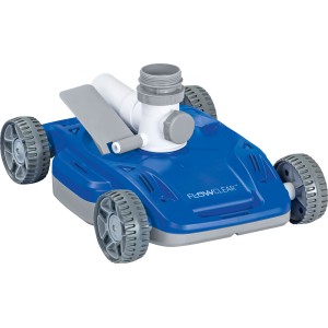 Bestway Poolreiniger, automatischer Poolsauger mit Rädern in Blau und Grau.