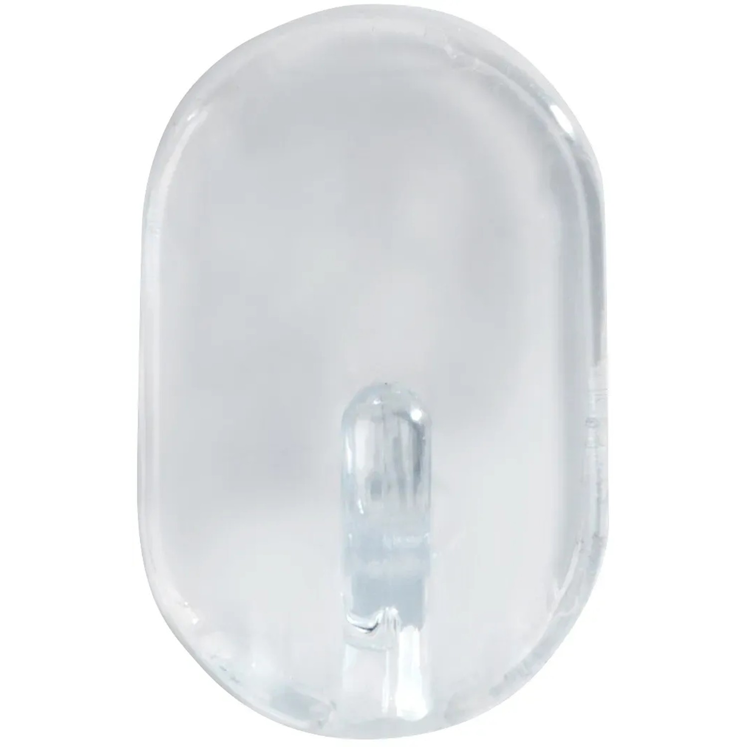 Transparenter Wenko Ovalhaken, selbstklebend, für Bad & Küche.