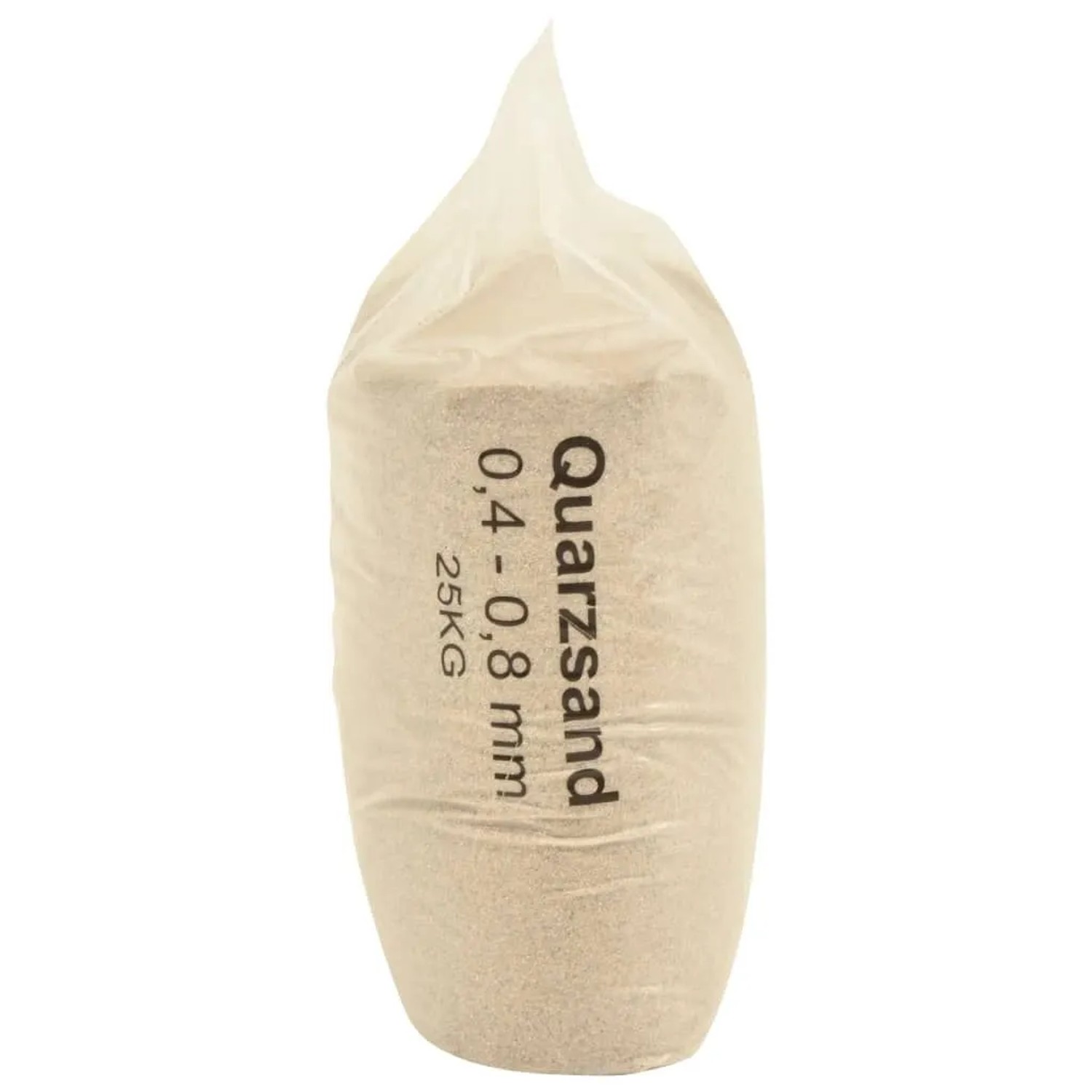 Sack Filtersand, 25 kg, Körnung 0,4-0,8 mm, für Pool Filteranlagen.