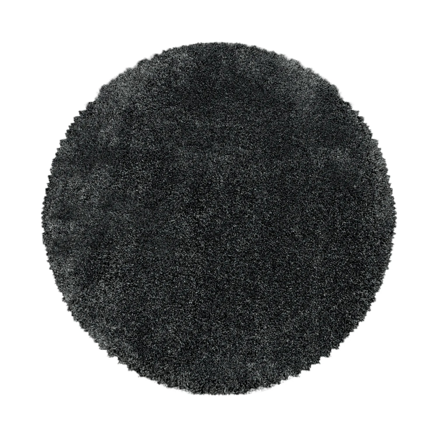 Ayyildiz Hochflorteppich Fluffy 3500 Grau Ø 160 cm
