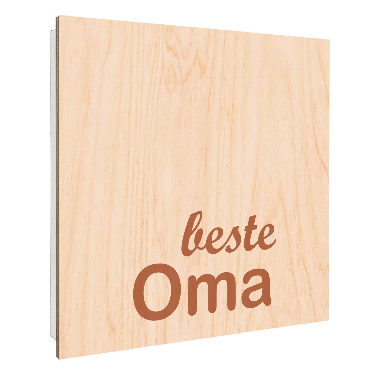 Banjado Großer Schlüsselbox Holz 30x30cm Weiß Scharnier Rechts 50 Haken Sch günstig online kaufen