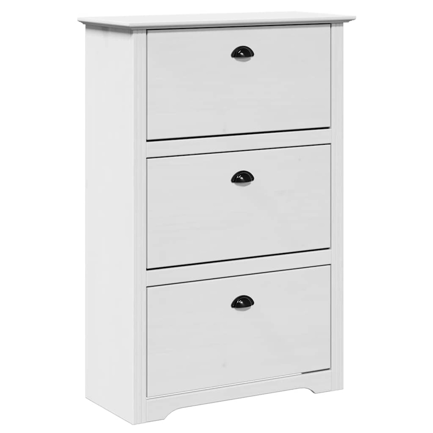 vidaXL Schuhregal BODO Weiß 80x35x118 cm 4016881