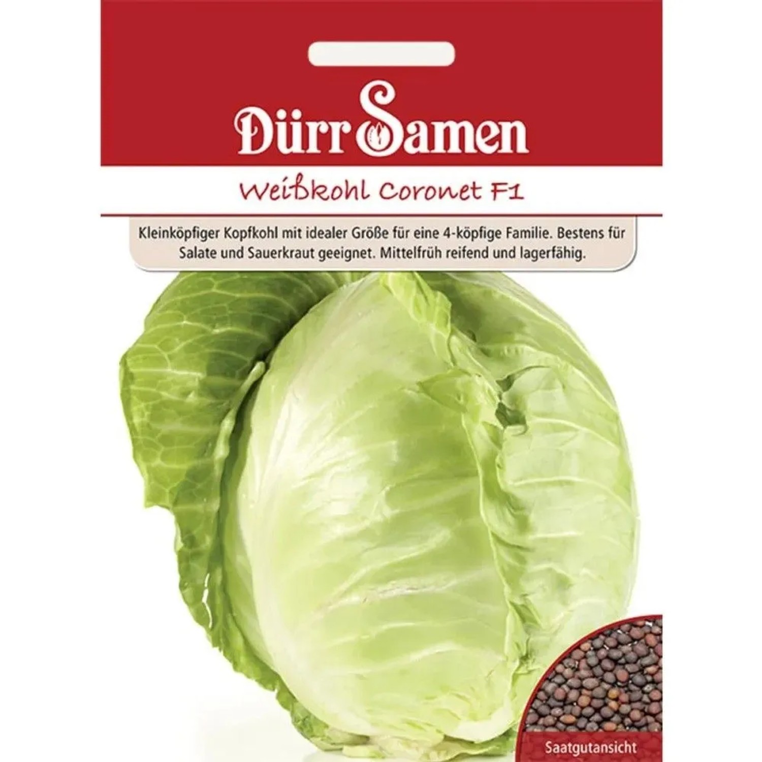 Dürr Samen Weißkohl Coronet F1 Saatgut
