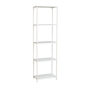 Svita Carpo Regal Bücherregal Design Industrial Style Schmal Metall Weiß