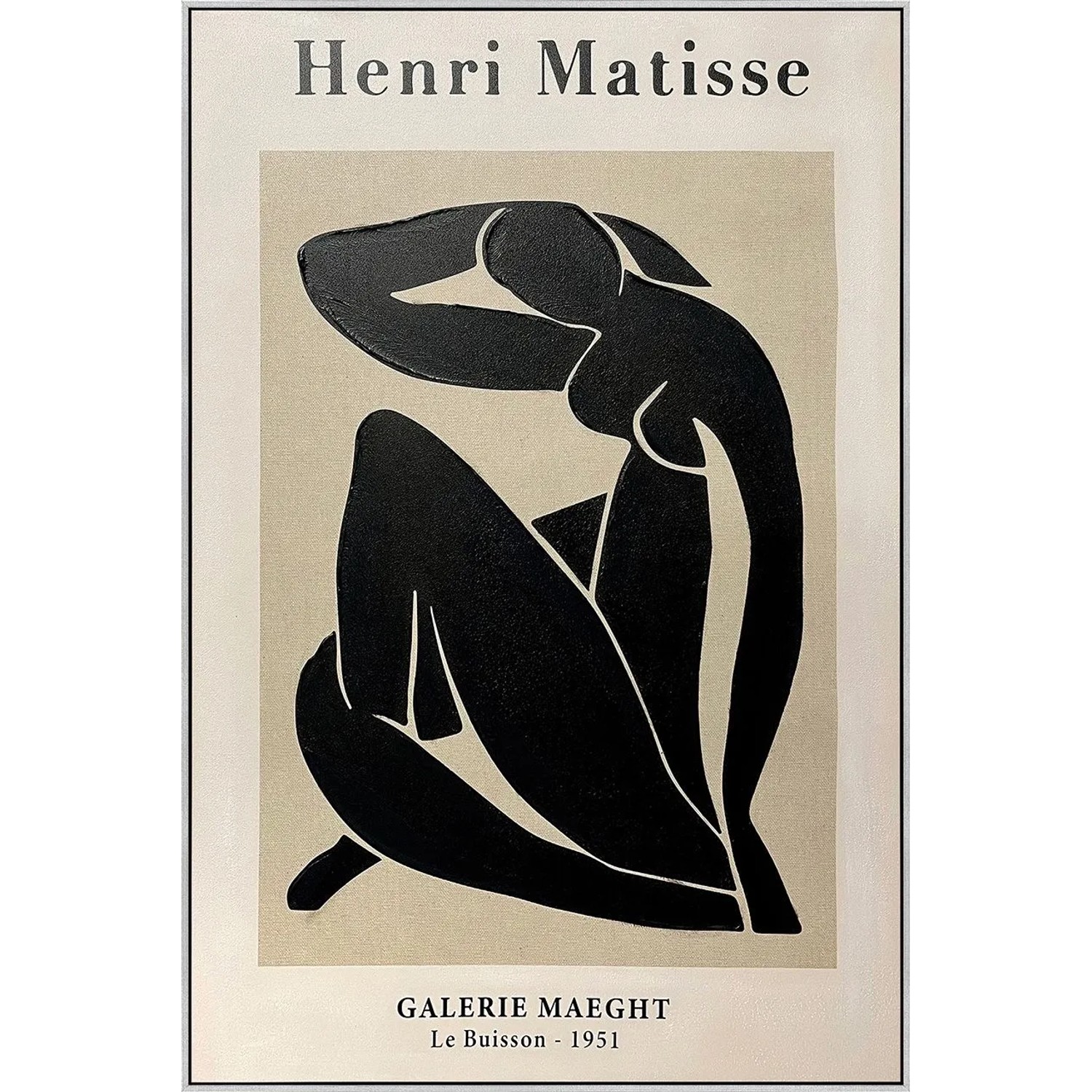 Art Universe Leinwandbild Matisse-inspired Black Nude 60 x 90 cm
