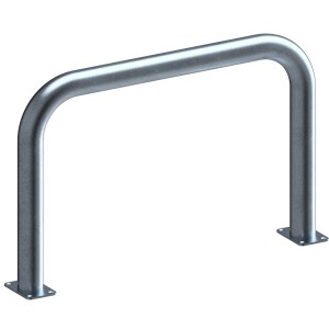 Feuerverzinkter Schake Rammschutzbügel zum Aufdübeln, 1000x650 mm, für Anfahrschutz.