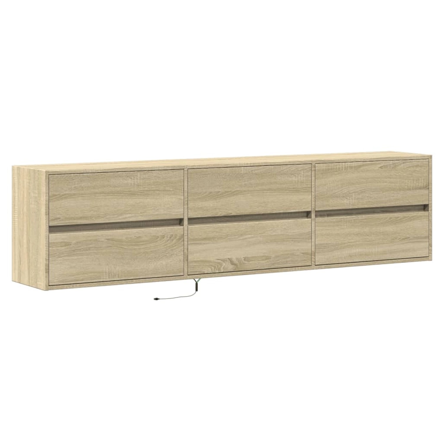vidaXL TV-Wandschrank mit LED Sonoma-Eiche 180x31x45 cm 3307935 günstig online kaufen