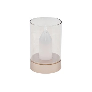 Lindby LED Tischlampe Lumana 10030580 Dimmbar Modern in Creme aus Glas 1-flammig Wohnzimmerleuchte