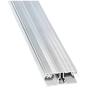 Aluminium-Verbindungsprofil, 2 m lang, für 16 mm Hohlkammerplatten im Kunststoffbedachungsbereich.