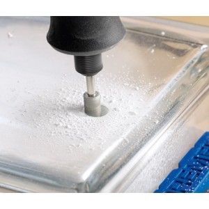 Dremel Diamant-Glasbohrer 663 bohrt präzise in Glas. Ideal für Glasgravuren und feine Bohrarbeiten.