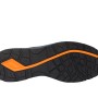 Sohle der New Balance Sicherheitsschuhe Logic S1, schwarz-orange, Gr. 40, für Arbeitsschuhe.