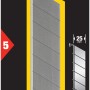 Stanley FatMax Abbrechklingen, 25 mm, 5 Stück. Cuttermesser-Klingen im gelb-schwarzen Blister.