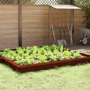 vidaXL Schneckenzaun Rostig 50 x 3,5 x 25 cm Wetterfeststahl 874855