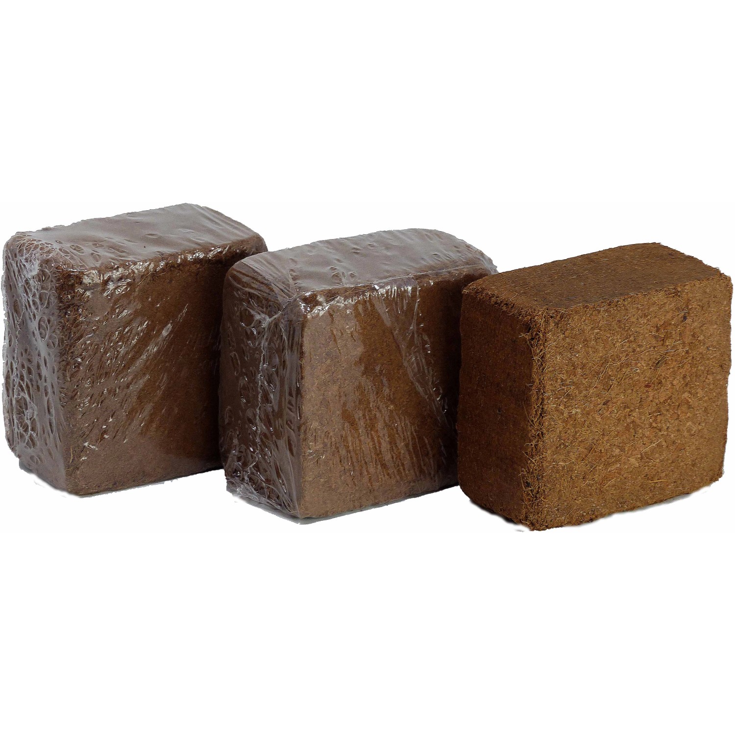 Kokosfaser Humusziegel Bodengrund - 3er Set (ergibt 3 x 4 Liter)