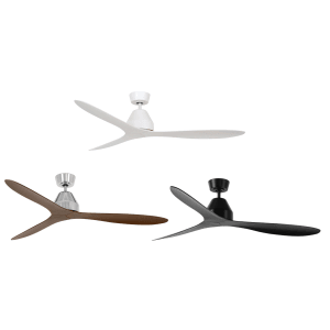 Lucci Air Deckenventilator Whitehaven 142 cm in Weiß, Braun und Schwarz mit Fernbedienung.