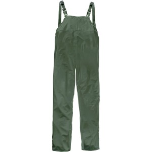 Scheibler PU-Regenlatzhose in Oliv Gr. L: Wasserdichte Arbeitskleidung mit verstellbaren Trägern.