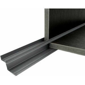 Colortree Alu-Profil Innenecke, anthrazit eloxiert, 2m, für 8mm Paneele.