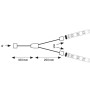 Paulmann MaxLED Y-Splitter (30cm, weiß): Verteiler für parallele LED-Streifen Installation.