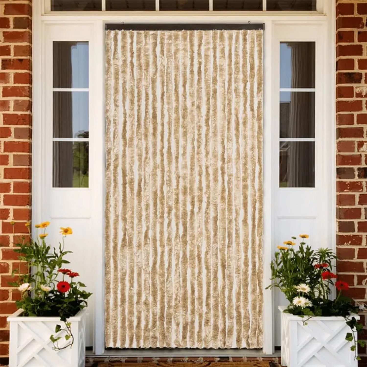 vidaXL Insektenschutz-Vorhang Beige 90x220 cm Chenille 284283_2