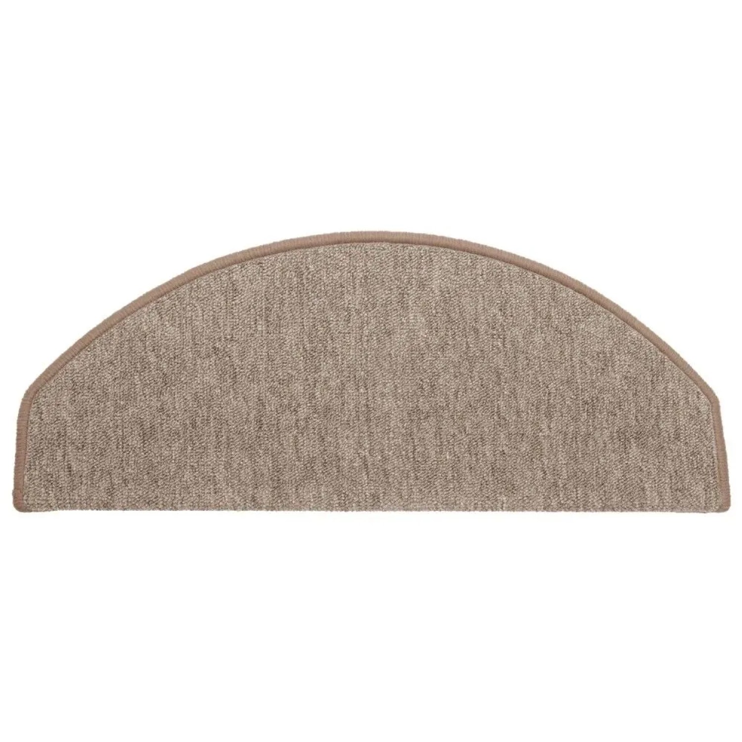 Beautissu Stufenmatte ProStair, 65x28cm, sand, halbrunde Form. Treppenschutz für mehr Sicherheit.