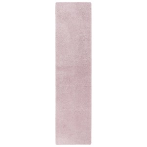 Snapstyle Hochflor Teppichläufer Palace in Pastellrosa, 100x400cm.