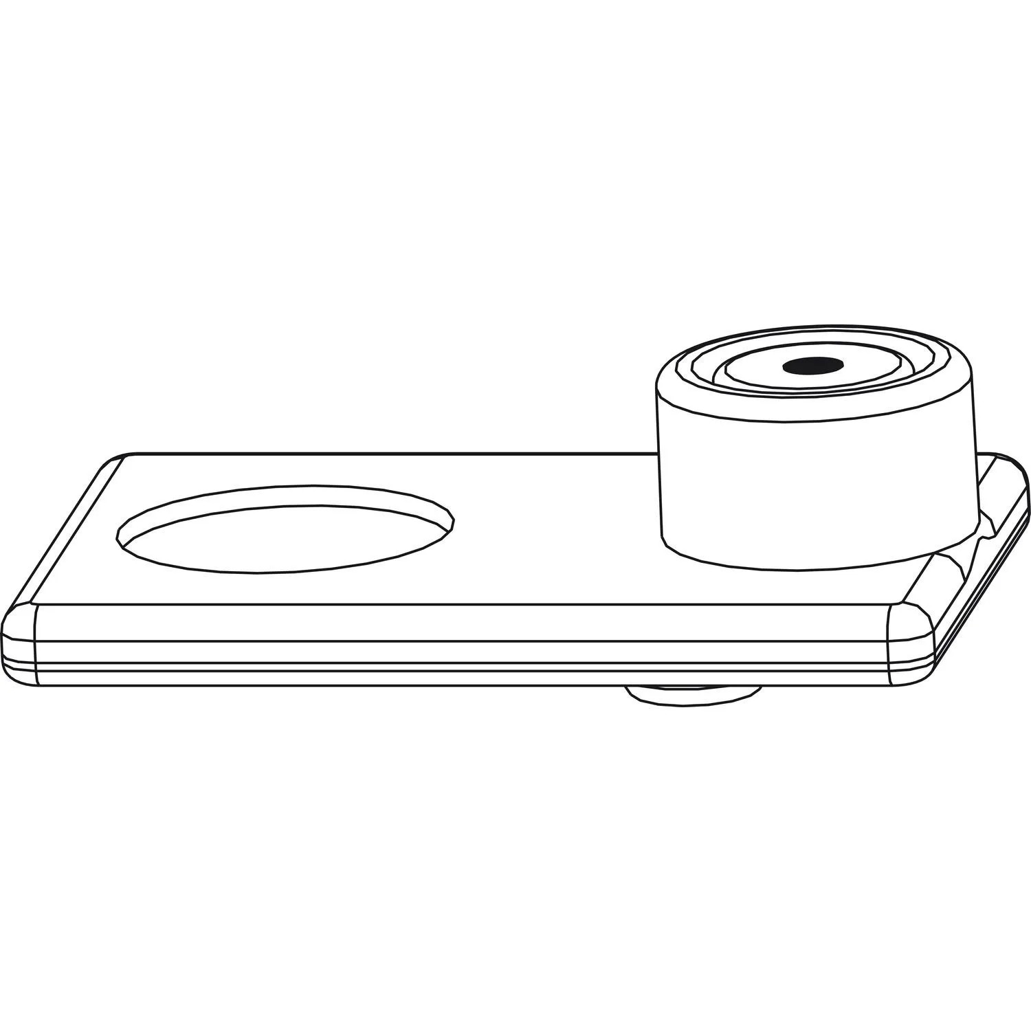 Maco-Tronic Adapter mit Kontaktgeber Glatt