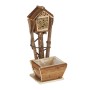 2er Set Relaxdays Bienenhotel aus Holz mit Pflanztopf, naturbelassen. Insektenhaus für Wildbienen.