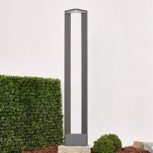 Lucande LED Außenleuchte Jeny 9619083 Spritzwassergeschützt Modern in Schwarz aus Aluminium 1-flammig