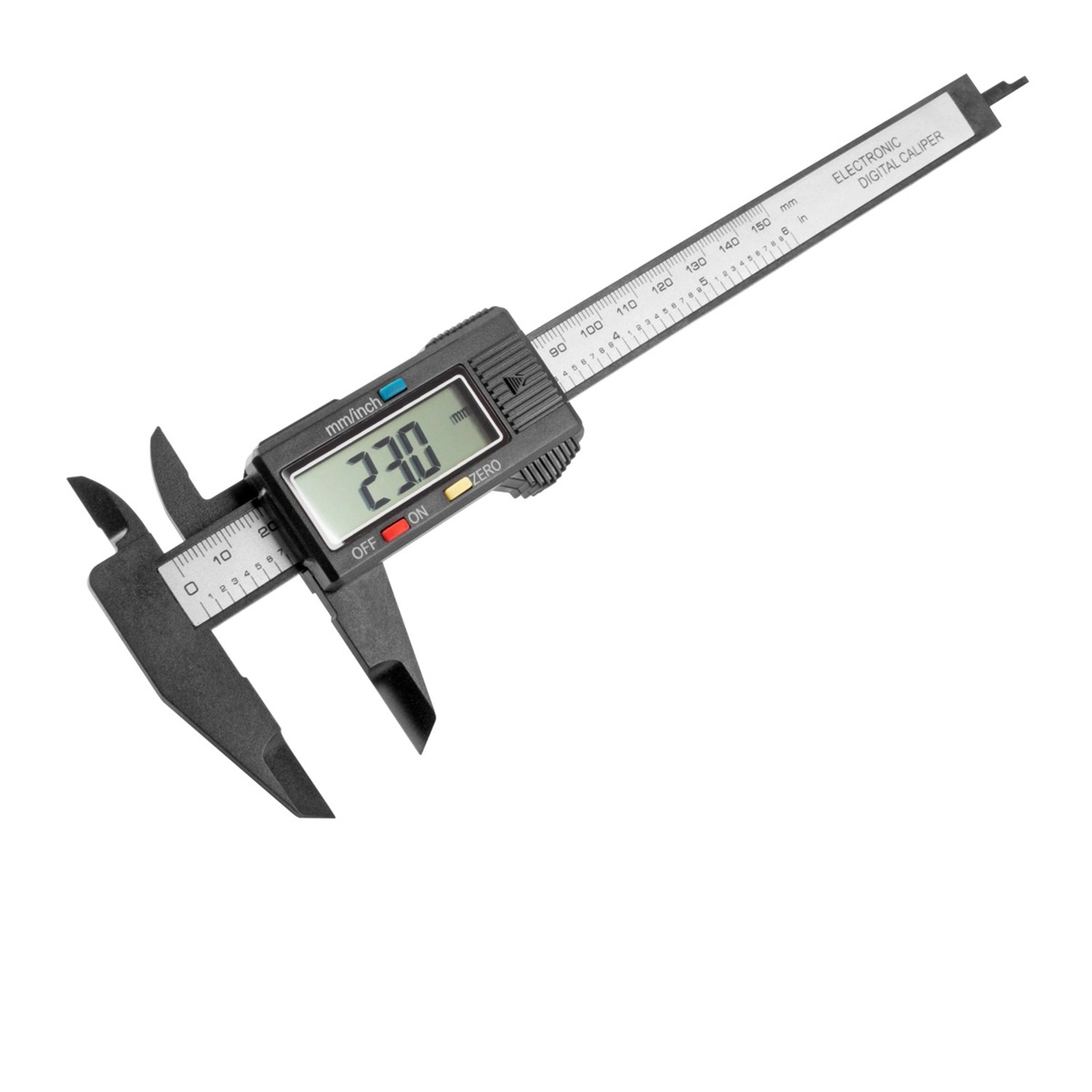 STAHLWERK Digitaler Messschieber 0-150 mm (6 Zoll) mit großem Digital-Display