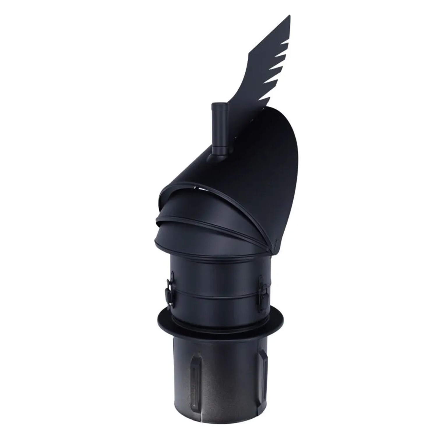 Subtiel Schornsteinaufsatz Rotowent Dragon 2 Zum Einstecken Edelstahl Ø 180 mm Schwarz