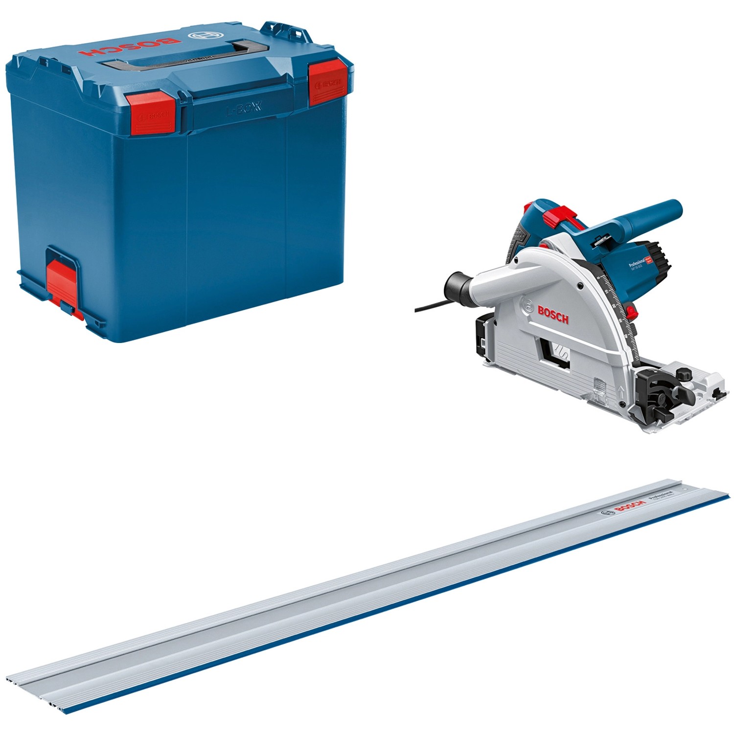 Bosch Professional Tauchsäge GKT 55 GCE inkl. Führungsschiene in LBoxx