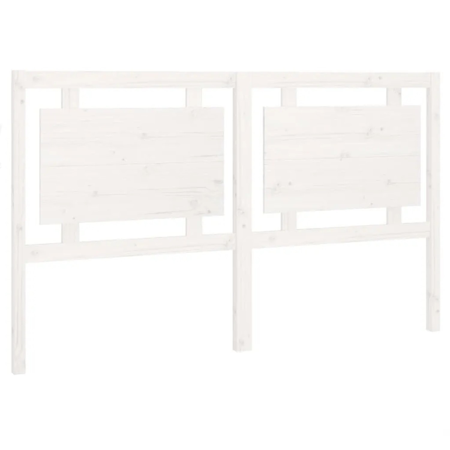 vidaXL Kopfteil Weiß 165,5x4x100 cm Massivholz Kiefer 817951