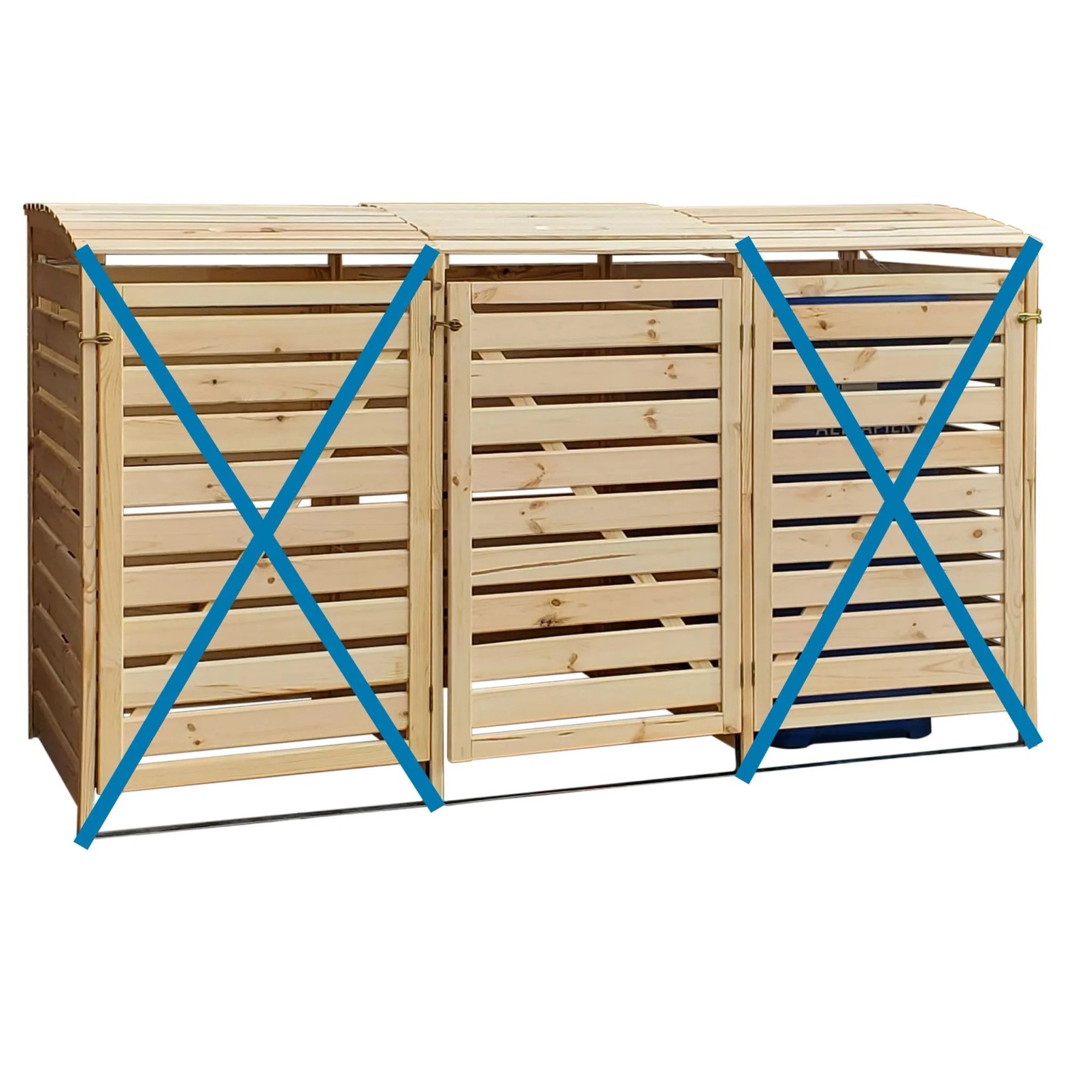 Promadino Erweiterungsbox Vario III Lärche 122 cm x 92 cm x 70 cm Natur FSC®