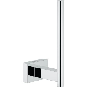 Grohe Essentials Cube Reservepapierhalter aus Chrom, zur Wandmontage im Badezimmer.