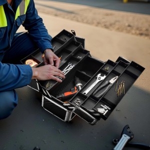 Wiltec Alu Transportkoffer 2 Schlüssel Universalkoffer Werkzeug Mehrzweckkoffer