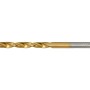 LUX TIN-Spiralbohrer, 3,2 mm, für Metallbohrungen. Goldfarben mit silbernem Schaft.