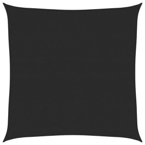 vidaXL Sonnensegel 160 g/m² Schwarz 4x4 m HDPE 311716