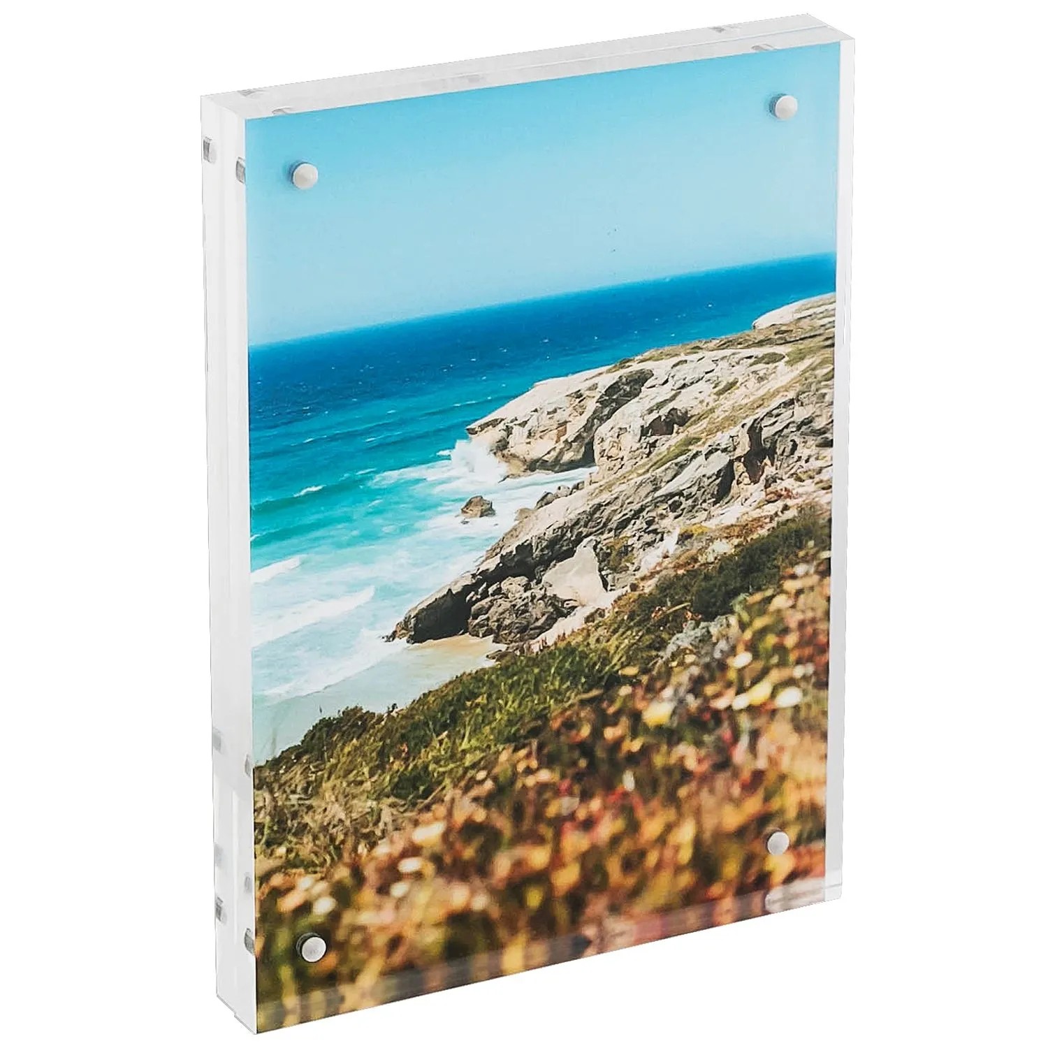 HMF 46972 Magnetischer Bilderrahmen aus Acrylglas 10 x 15 cm Transparent